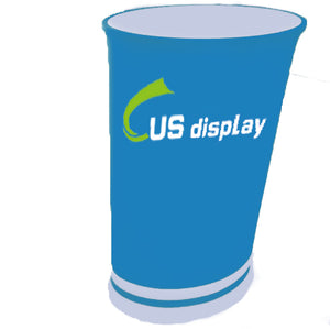 Portable Counter Podium for trade show  booth-Oval